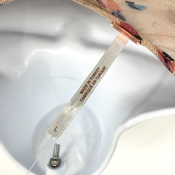 FREE PEOPLE Briella Floral Printed Midi Dress Large Cream Tea Ruched NWT - Picture 12 of 16